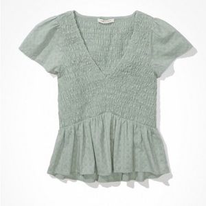 American Eagle V-Neck Baby Blouse